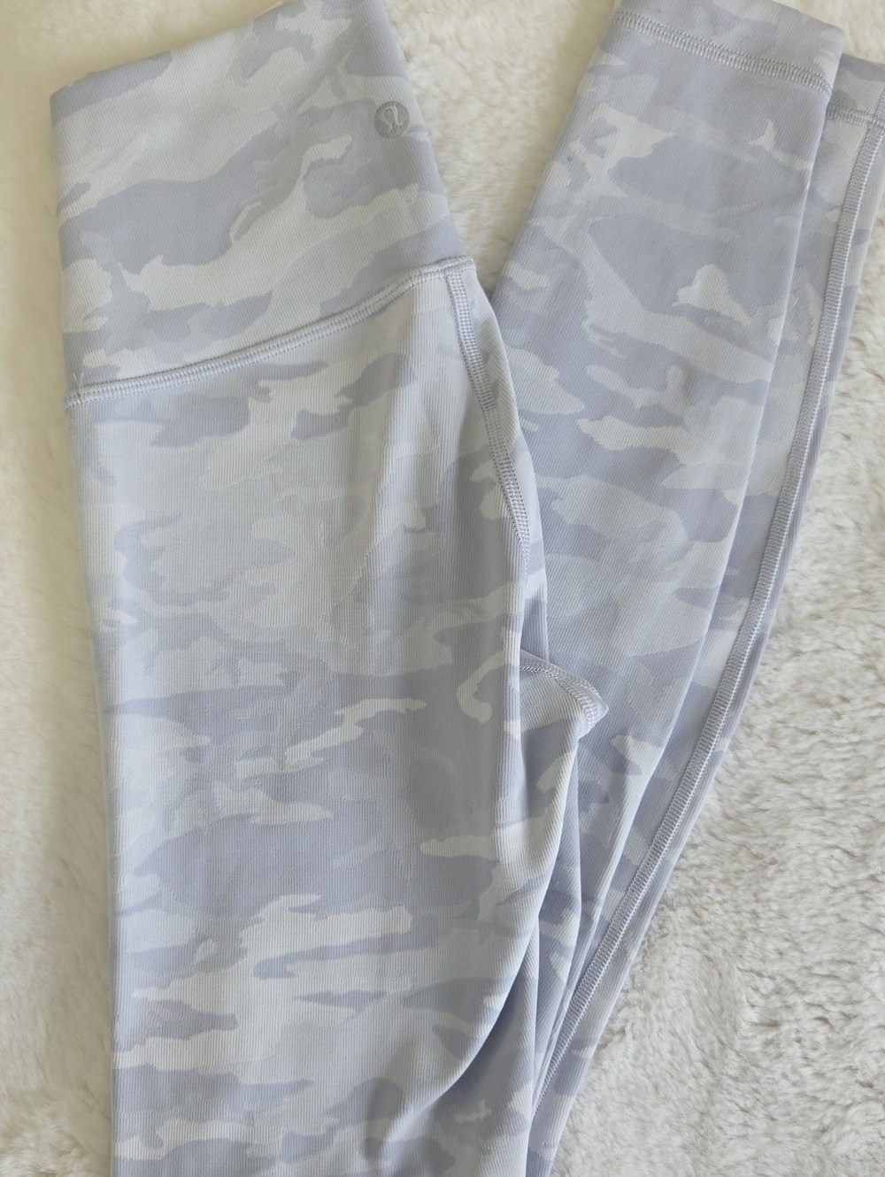 lululemon athletica Light Gray Camo High-Rise Leggings
